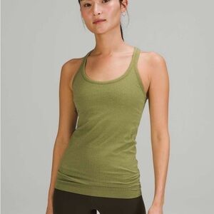Lululemon Ebb to Street Tank Top - Honey Dew/Bronze Green - Size 10